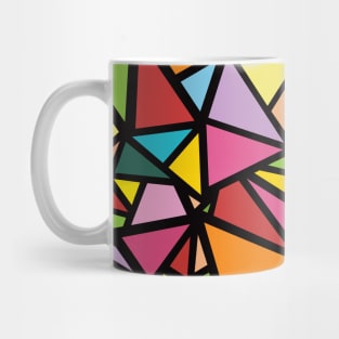 Colorful triangles pattern 8 Mug